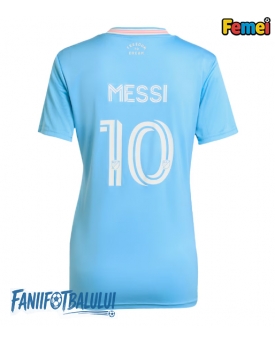 Inter Miami Lionel Messi #10 Tricou Fotbal Replică 2025-26 Femei Treilea
